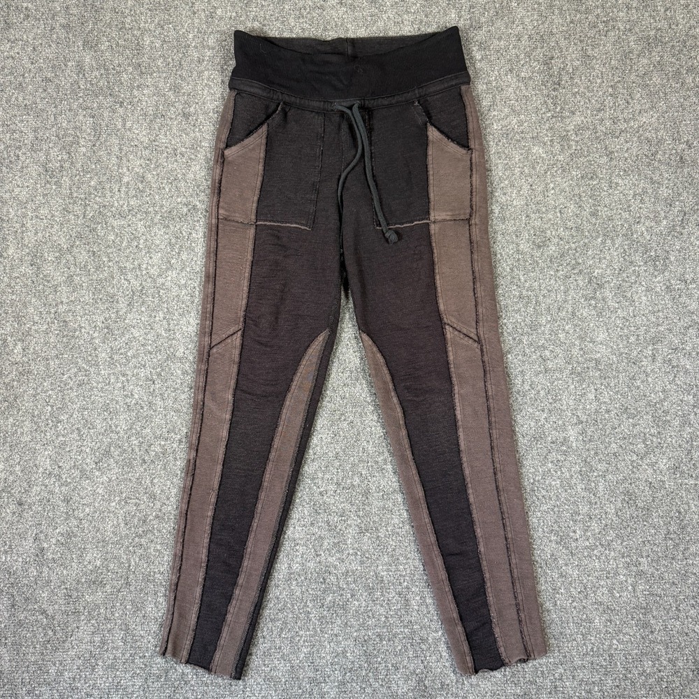 Free People Movement Pants Women Small Two Toned Ankle Pants Comfy Soft Brown